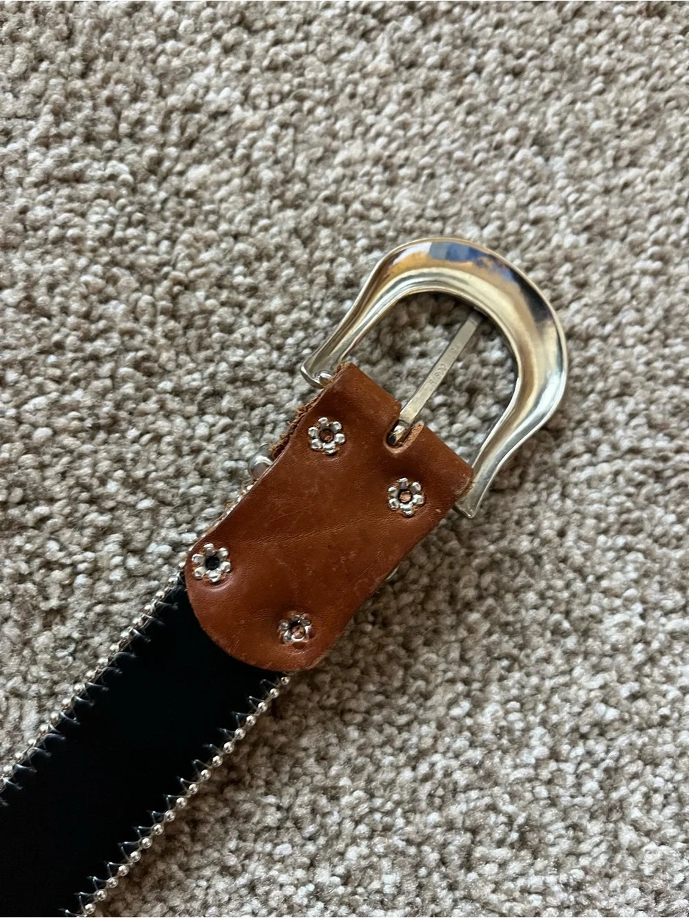 Elite Multicolor Belt with silver buckle
